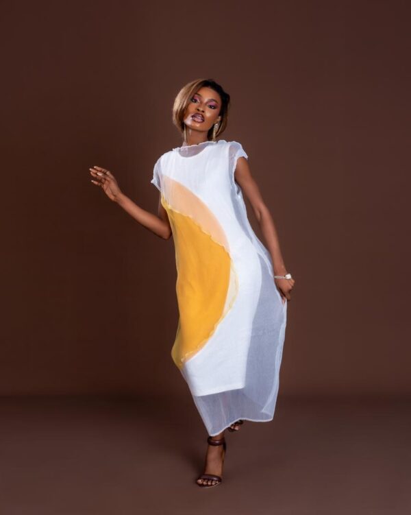 patch dress Patch Dress – DR001 VELA (White & Yellow)
