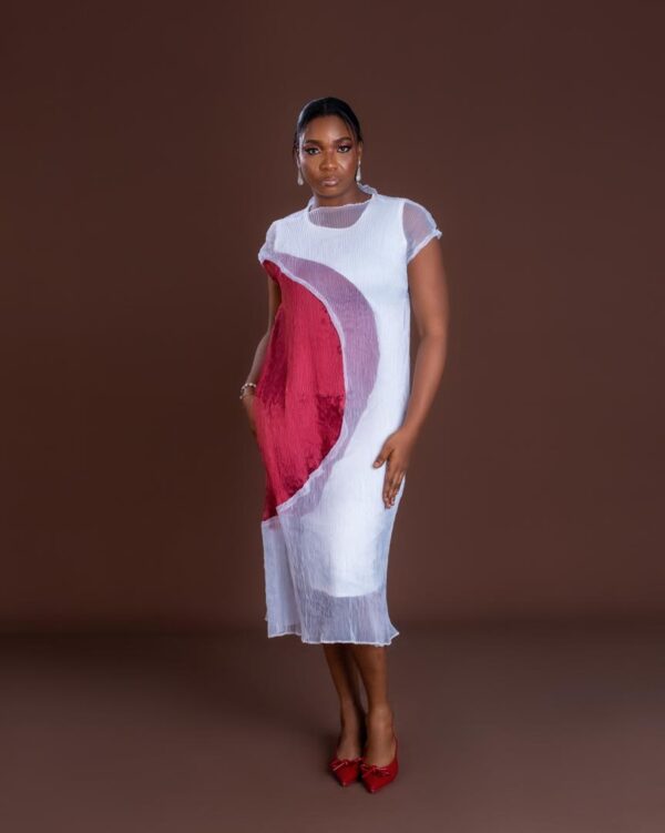 patch dress Patch Dress – DR003 MIRA (White & Wine)